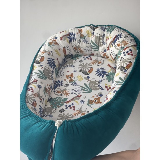 Βρεφική φωλίτσα Petrol safari 