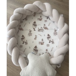 Βρεφική φωλίτσα με αποσπώμενη πλεξούδα Bear