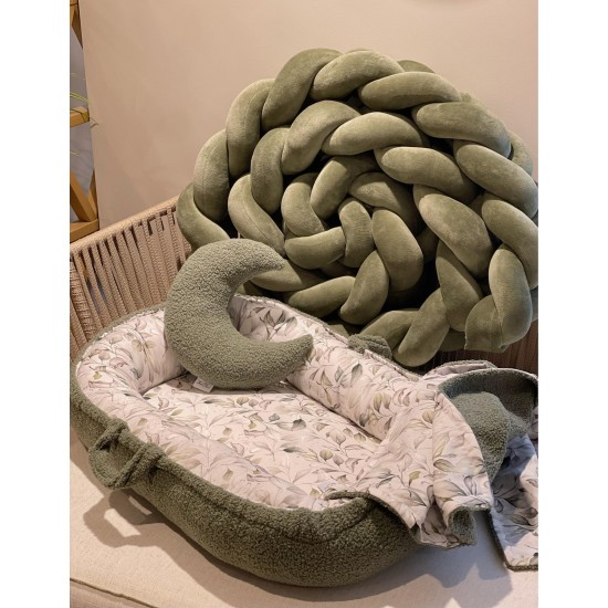 Βρεφική new born φωλίτσα Olive leaves