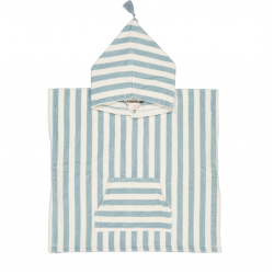 Παιδικό BATH PONCHO Blue cloud stripes