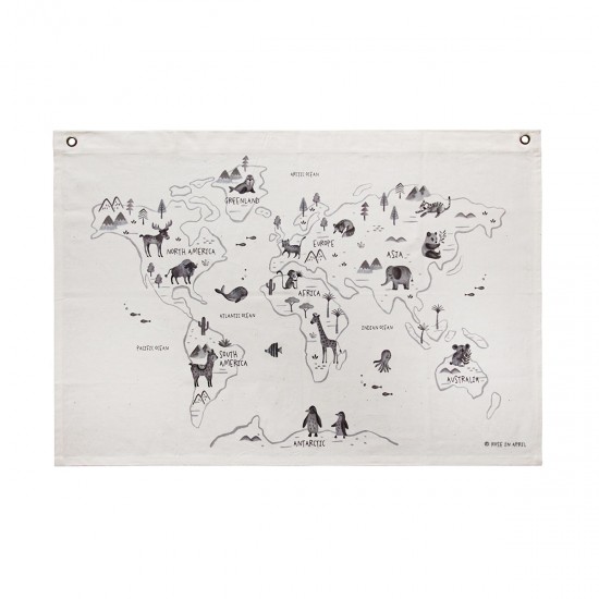 WORLD MAP BY ROSE IN APRIL