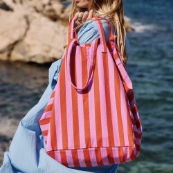elisa tote bag red strikes