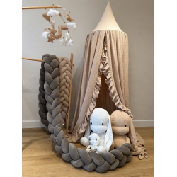 Παιδική Κουνουπιέρα κούνιας / κρεβατιού little Raffles Light Beige