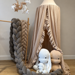 Παιδική Κουνουπιέρα κούνιας / κρεβατιού little Raffles Light Beige