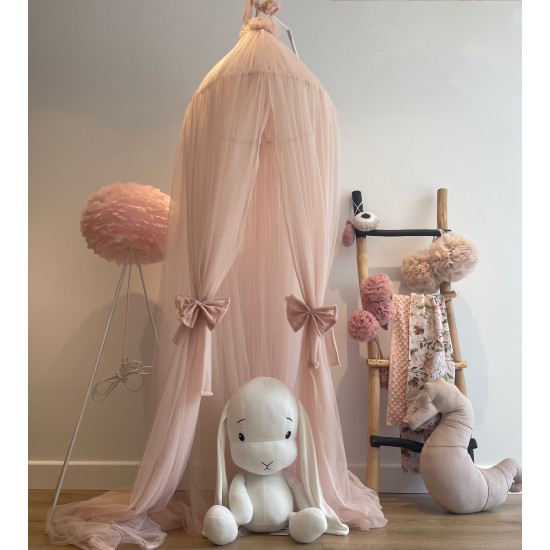 Διακοσμητική κουνουπιέρα Nude with glitter bows  