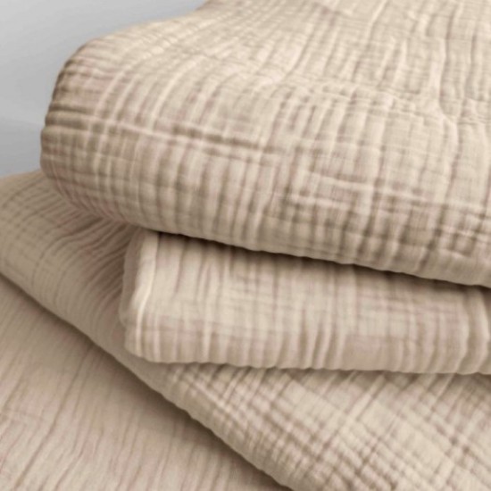 Κουρτινάκια κρεβατιού μοντεσσόρι Light beige 3.5m  