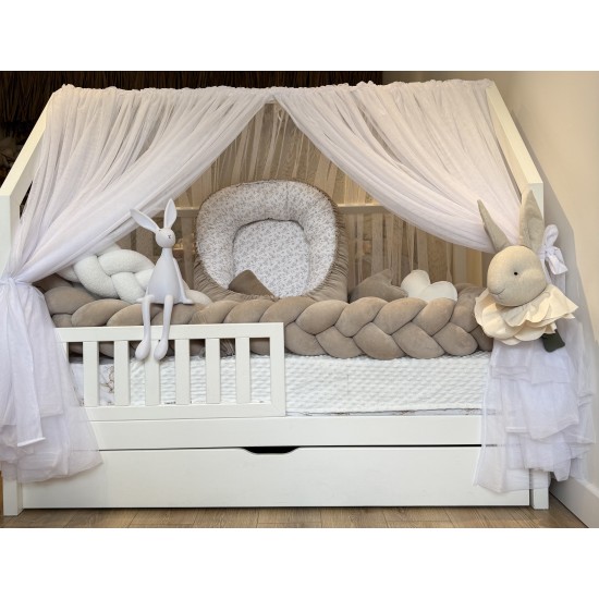 Κουνουπιέρα σκεπής White tulle 