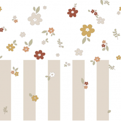 Boho Meadow and Stripes  