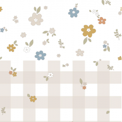 Παιδική ταπετσαρία Boho Meadow and Check