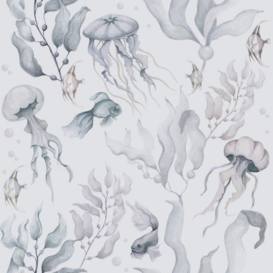 Παιδική Ταπετσαρία Dusty Blue underwater