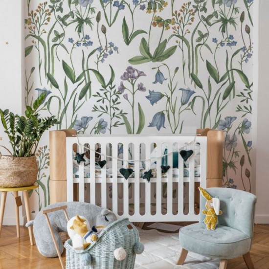 Παιδική ταπετσαρία Green Meadow Wallpaper