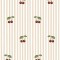 Παιδική ταπετσαρία Little Cherries on Pink Stripes
