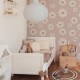Tuscan Daisies Pink Wallpaper