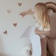 Αυτοκόλλητα τοιχου Καρδούλες  Hearts 1 Cappuccino Pink