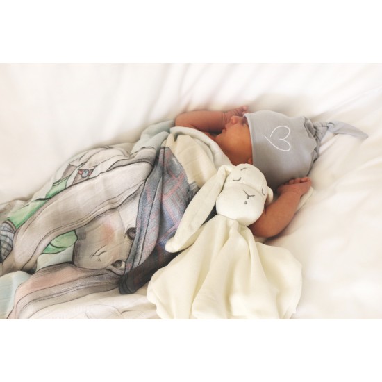 Βρεφικό αρκουδάκι παρηγοριάς White doudou