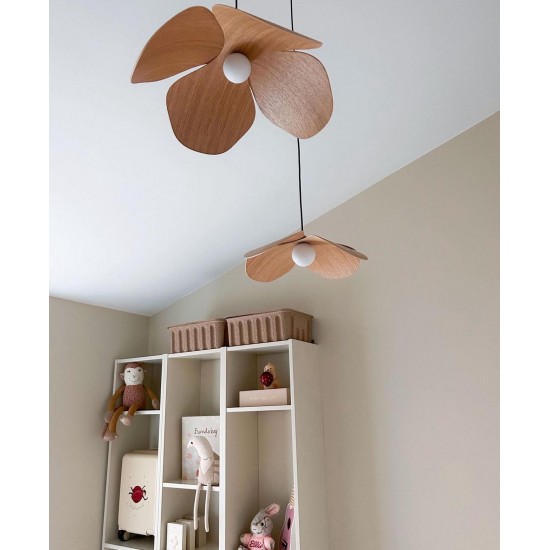 Κρεμαστό Φωτιστικό Ξύλινο Forget Me Not 