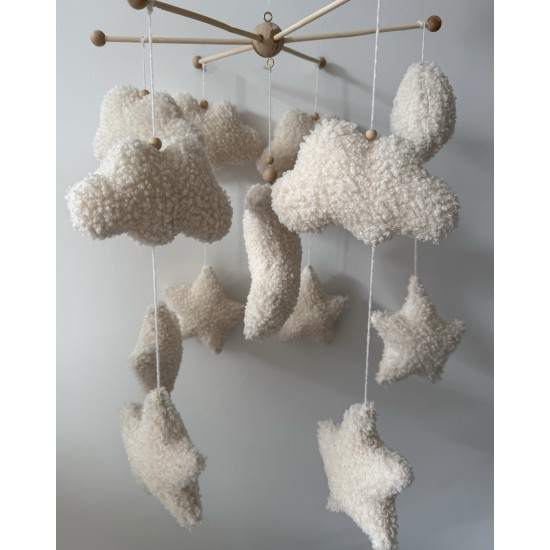 Κρεμαστό mobile ecru boucle 