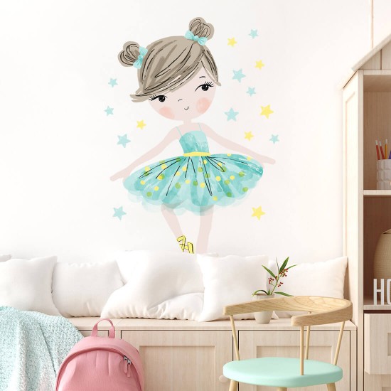 sticker | mint ballerina