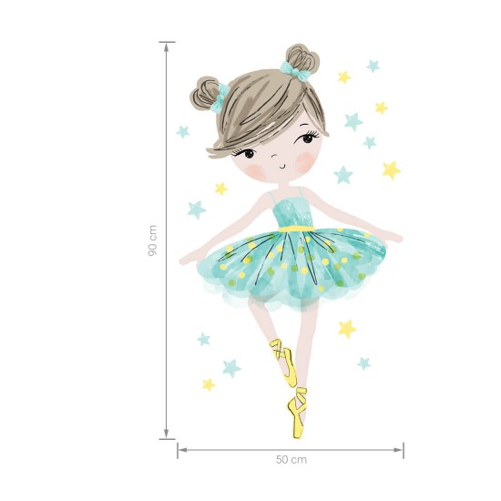 sticker | mint ballerina