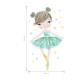 sticker | mint ballerina