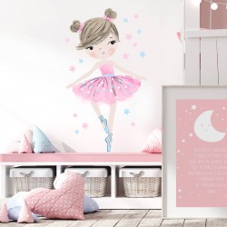 sticker | pink ballerina