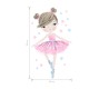 sticker | pink ballerina