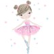 sticker | pink ballerina