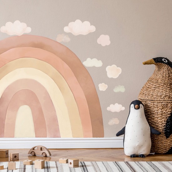 sticker | rainbow beige 