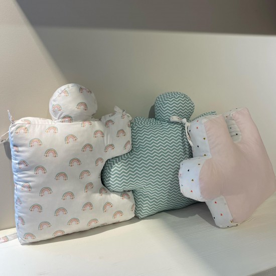 Puzzle Mat Player Rainbow and hearts