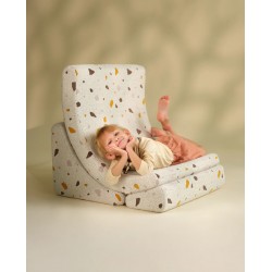 Terrazzo Marble moon chair  